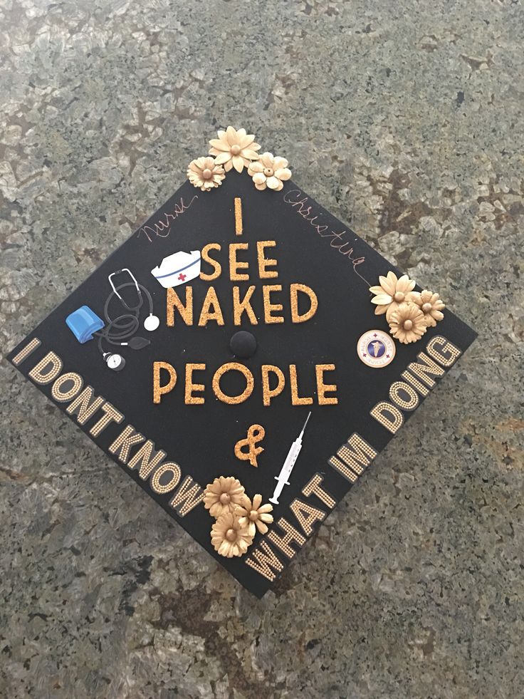 a graduation cap that says i see naked people and don't know what i do