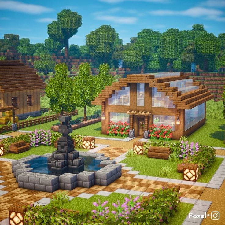 Minecraft Farm Greenhouse, Cow Pen Minecraft Build, Country Minecraft House, Minecraft Farming Ideas Design, Aesthetic Minecraft Farm Builds, Minecraft Cow Farm Aesthetic, Aesthetic Animal Farm Minecraft, Minecraft Small Animal Pen, Minecraft Base House