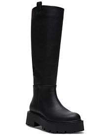 Knee High Boots for Women - Macy's High Boots For Women, Madden Girl Boots, Boots Fall Ankle, Boots Outfit Ankle, Lug Sole Boots, Block Heel Boots, Aesthetic Shoes, How To Stretch Boots, Womens Knee High Boots