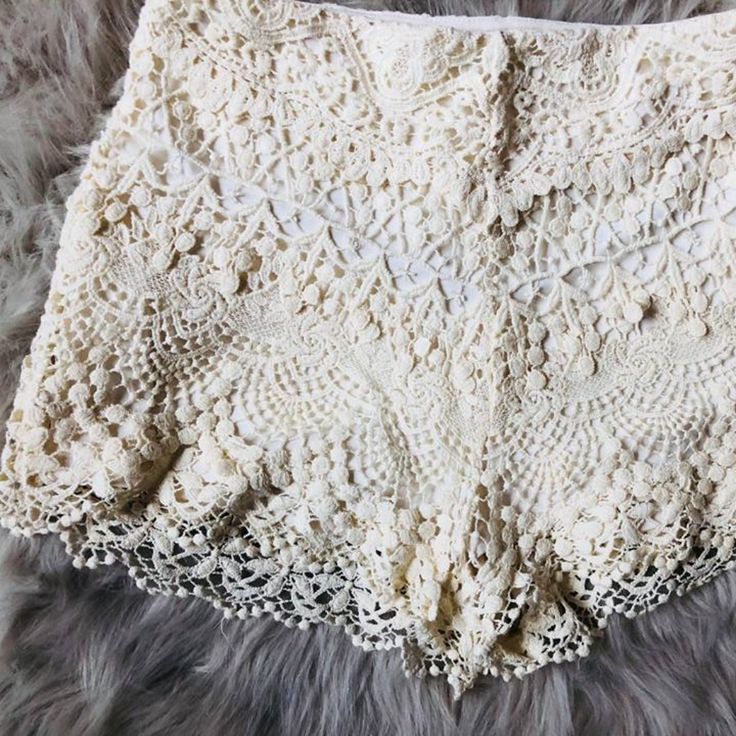 Gorgeous Lace Shorts Size 4. Purchased At Urban Outfitters And Never Worn. Nwot Beige Lace Beach Bottoms, Beach Lace Bottoms In Beige, Summer High Waist Lace Shorts, High Waist Lace Shorts For Summer, Summer Lace Short Bottoms, Beige Lace Short Bottoms, Summer Lace Shorts, Beige Lace Bottoms For Summer, Summer Beige Lace Bottoms