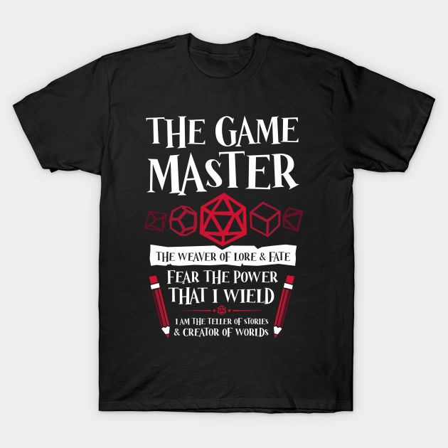 dungeons and dragons game master t-shirt for dungeon master Tshirt Style Outfit, Dnd Things, Dnd Shirts, Dungeons Dragons, Game Master, Gaming Shirt, Dungeon Master, Cthulhu, Summer Tshirts