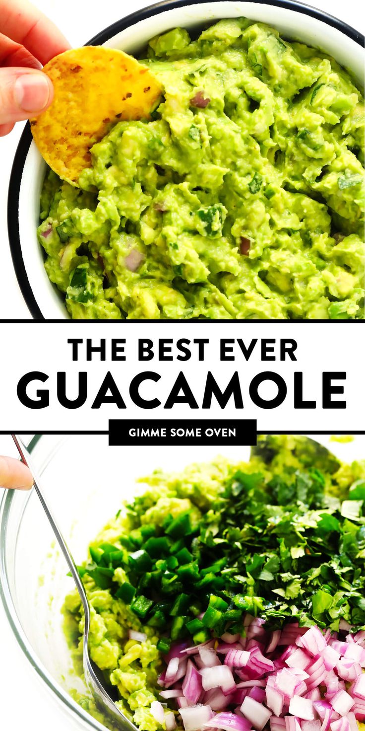 the best ever guacamole is made with only three ingredients