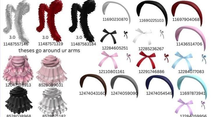 the different types of hair bows are shown