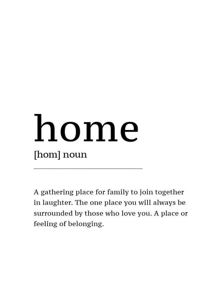 an advertisement with the words home on it in black and white, as well as a photo