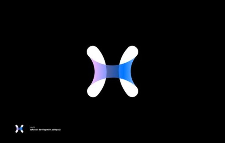 the letter x is made up of white and blue lines on a black background with space for text