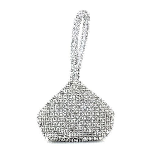 Category:Clutch,Evening Bag; Embellishment:Rhinestone; Gender:Women's; Type:Wristlet,Clutch Bags; Occasion:Bridal Shower,Wedding Party,Party; Material:Polyester; Width:5; Height:12; Pattern:Solid Color; Production mode:Self-produce; Base Categories:Handbags, Wallets  Cases; Length:17 Geometric Purse, Evening Clutches, Rhinestone Clutch, Wedding Clutch, Lv Bags, White Purses, White Handbag, Evening Handbag, Wedding Bag