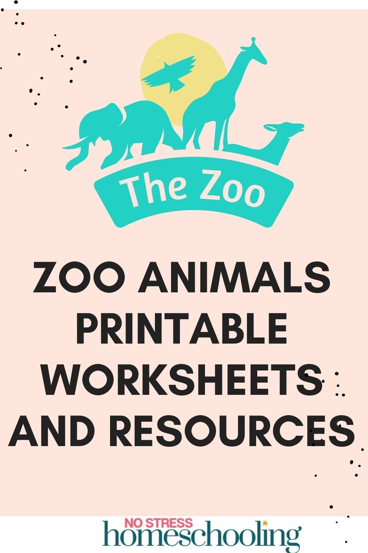 the zoo animals printable worksheets and resources for children to use in their homeschooling