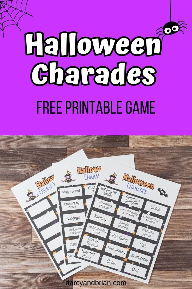 halloween games for kids to play on the table with text overlay that reads, free print