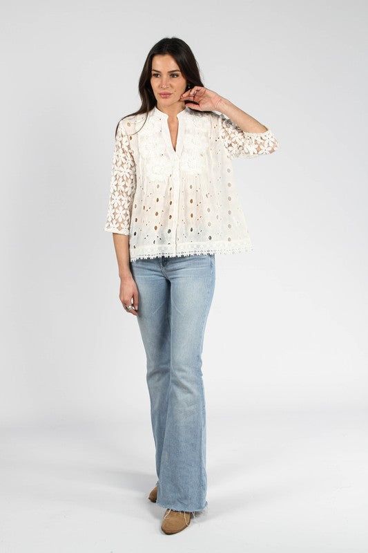 Button down, 100% cotton Spring Bohemian Button-up Tops, Cotton Shirt For Spring Daywear, Bohemian Cotton Button-up Shirt, Button-up Cotton Tops For Daywear, Bohemian Cotton Tops For A Day Out, Cotton Blouse For Daywear In Fall, Summer Cotton Button-up Blouse, Spring Bohemian Shirt With Button Closure, Bohemian Spring Shirt With Button Closure