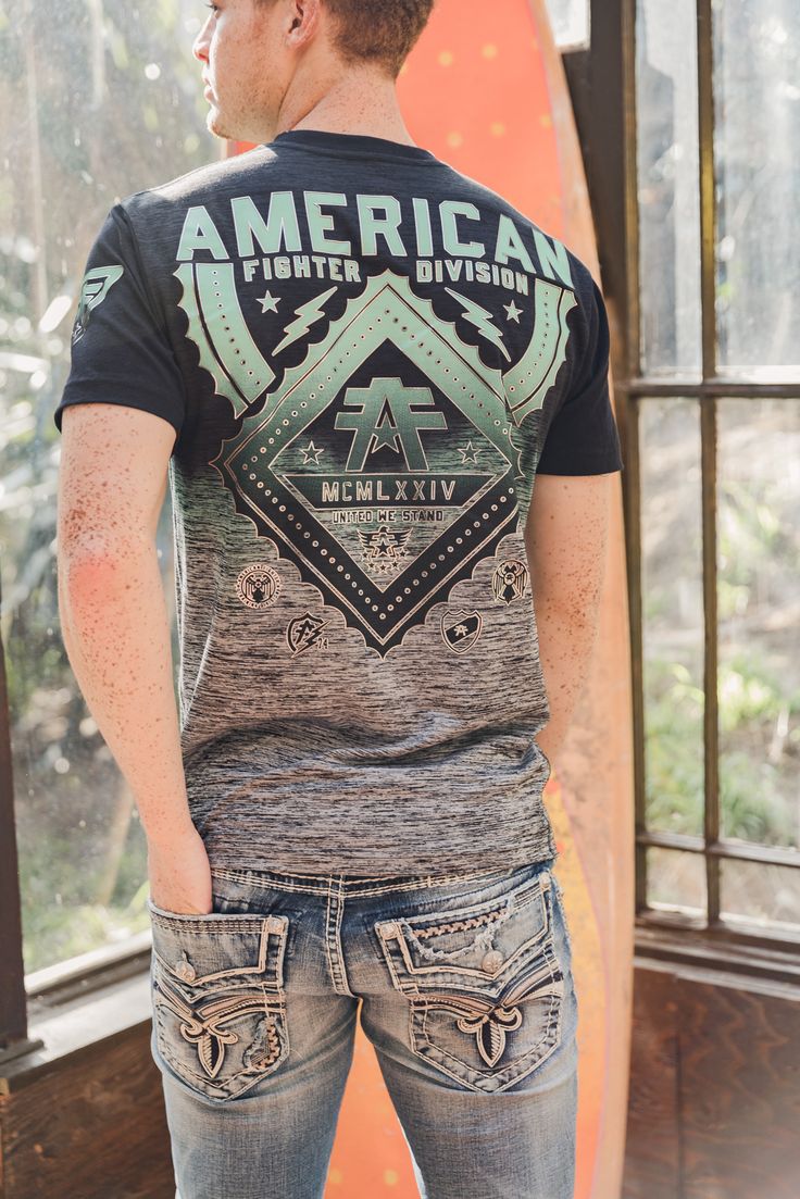 making a statement has never been easier with new from Rock Revival and American Fighter Revival Clothing, Hanging With Friends, American Fighter, Men's Casual Style, Rock Revival Jeans, Men's Wear, Rock Revival, Men's Casual, The Details