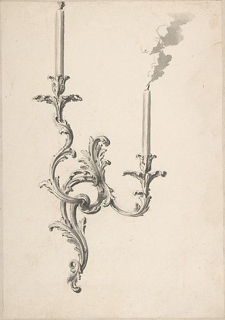 Design for a Sconce Baroque Tattoo, Ornament Drawing, Architecture Drawing Art, Tattoo Design Drawings, Creative Tattoos, Pretty Tattoos, Metropolitan Museum Of Art, Metropolitan Museum, Tattoo Style