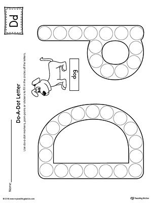 the letter d worksheet for preschool