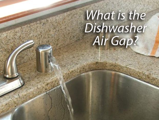 a stainless steel sink with the words what is the dishwasher air gap?