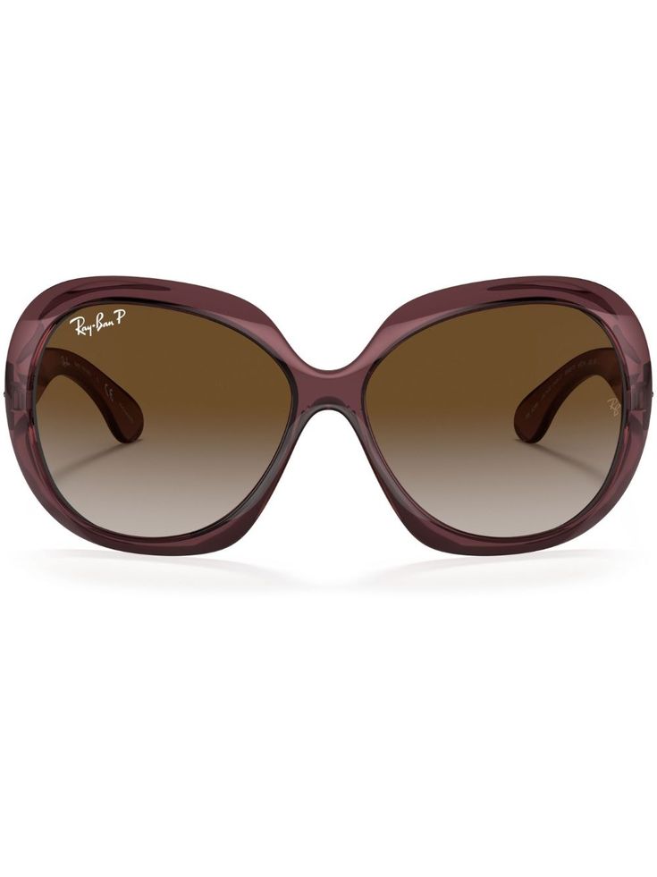 brown Jackie O frame transparent frame brown tinted lenses logo-engraved arm curved tips These glasses come with a protective case. Jackie Ohh Ray Bans, Luxury Brown Shield Sunglasses With Gradient Lenses, Luxury Brown Sunglasses With Anti-reflective Coating, Luxury Brown Sunglasses With Uva Protection, Classic Brown Sunglasses With Uva Protection, Brown Shield Sunglasses With Tinted Square Frame, Classic Brown Shield Sunglasses With Uv Protection, Brown Anti-reflective Shield Sunglasses, Elegant Brown Shield Sunglasses With Tinted Lenses