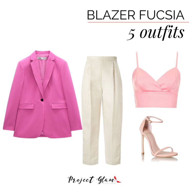 Ideas De Outfits, Color Fucsia, Fiesta Outfit, Design Moda, Casual Chic Outfit, Chic Outfit, Office Fashion, Pants Outfit, Pink Fashion