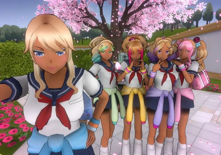 Yansim Bullies, Yendere Simulator, Yandere Simulator Characters, Yandere Games, Kawaii Core, Childhood Games, Fandom Crossover, Kawaii Aesthetic, Yandere Simulator