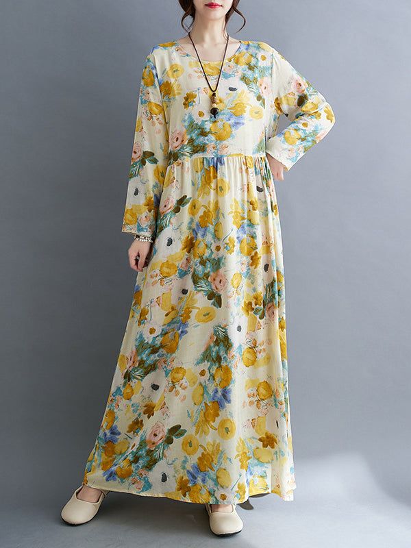 Sku CY-!125621 Material 95%Cotton Style Loose , Long Sleeves Feature Flower Print , Split-joint Neckline Round-neck Occasion Casual , Vintage , Leisure Fashion Seasons Spring , Autumn Type Midi Dresses Color YELLOW Size L,XL,2XL Please consult the size chart we provide for this item's measurements to help you decide which size to buy.Please note: There may be 1-3cm differ due to manual measurement. CMINCH Bust Shoulder Sleeve Length L 110 42 56 125 XL 114 43 56 126 2XL 120 44 57 127 Leisure Fashion, Fashion Seasons, Midi Dresses, Cotton Style, Flower Print, Shoulder Sleeve, Flower Prints, New Dress, Jumpsuit Romper