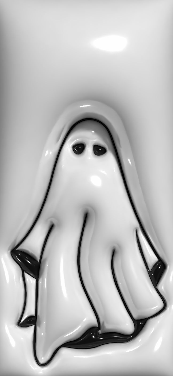 a black and white photo of a ghost