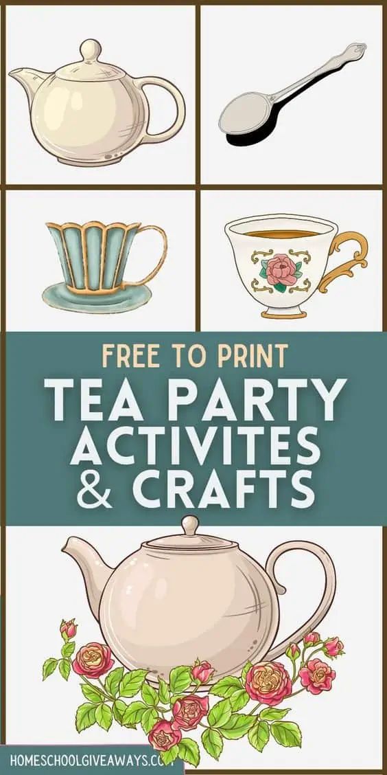 tea party activities and crafts for kids