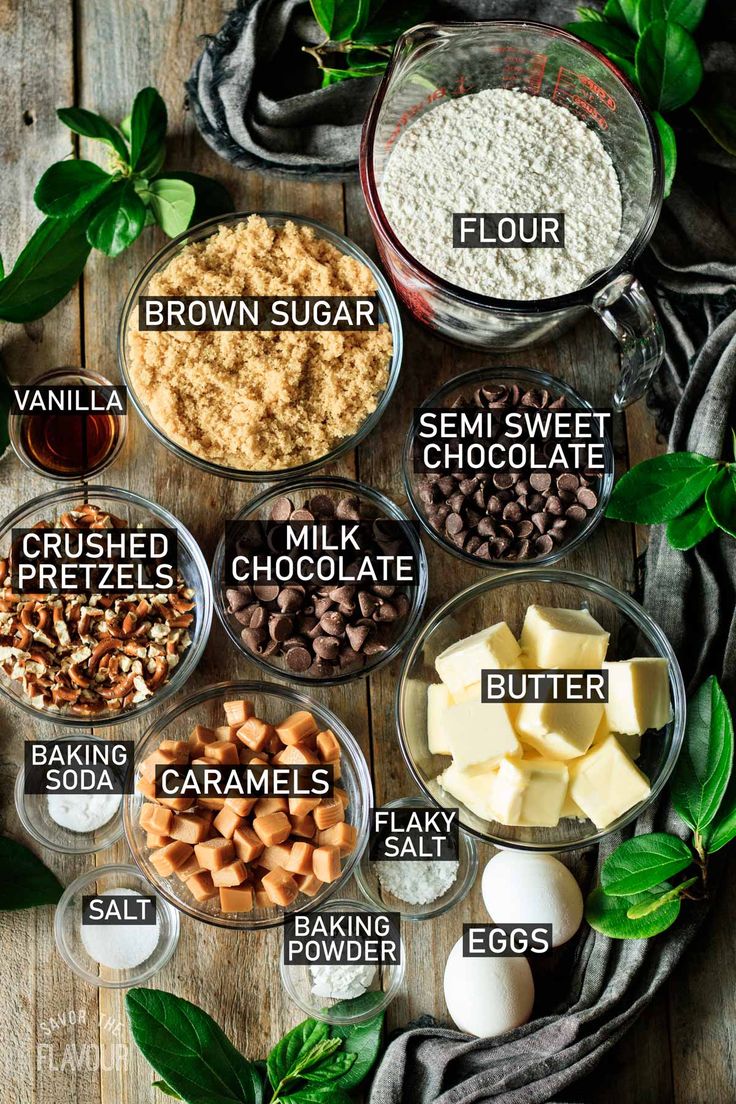 an image of ingredients for chocolate cake recipe