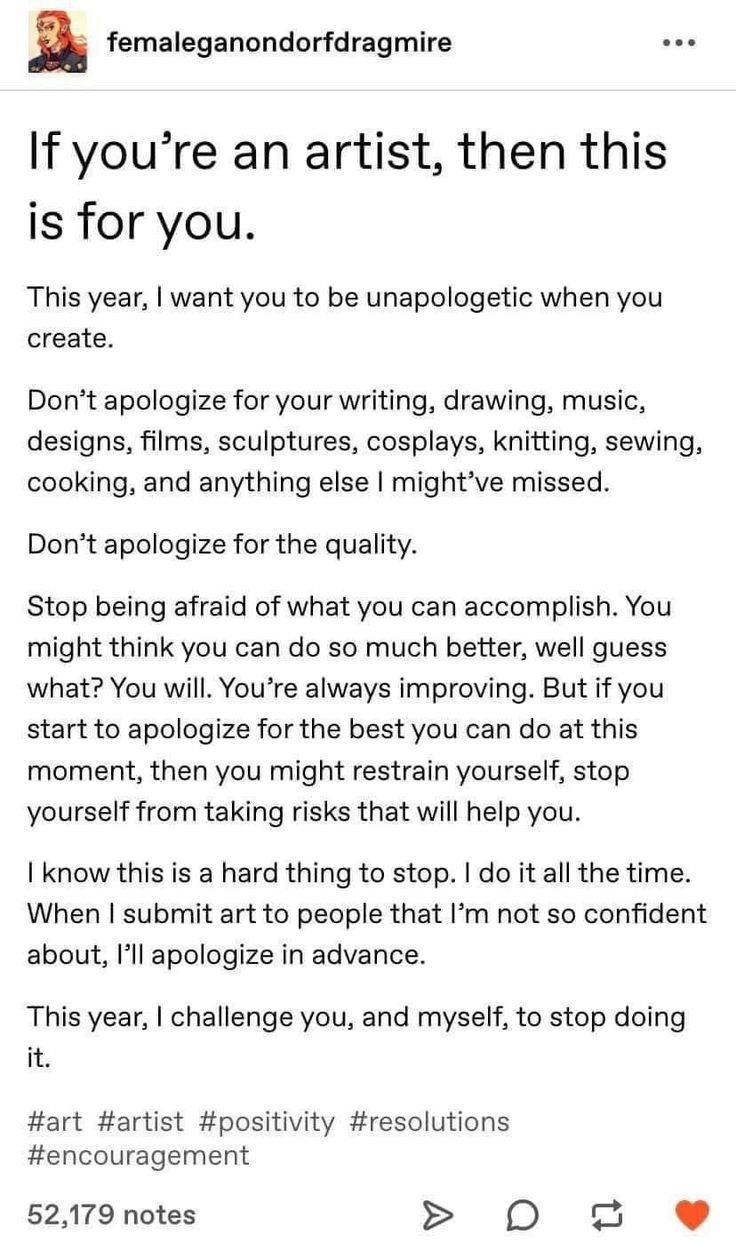 someone wrote this on their instagrams for the artist's art class, and it is hilarious