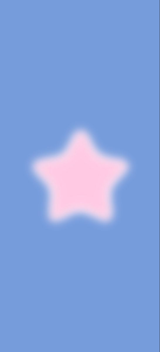 a pink star on a blue background