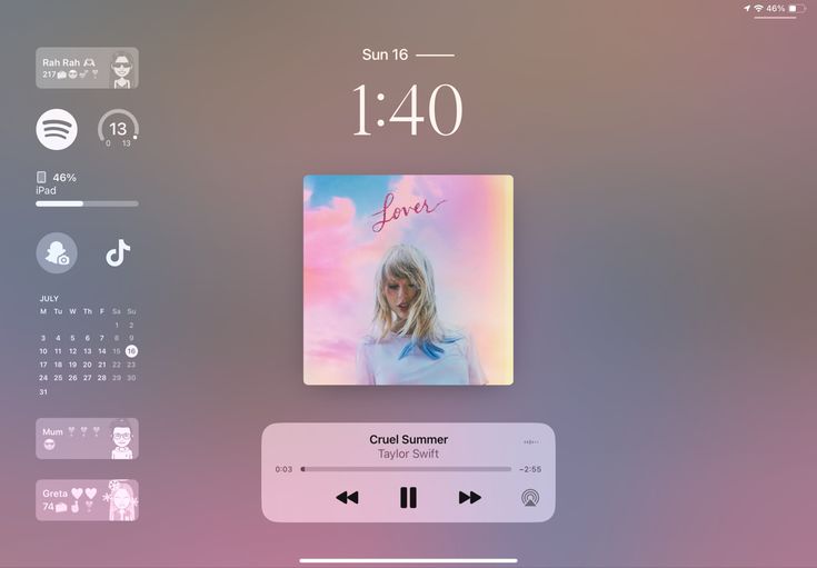 the screen is displaying an image of taylor swift's album, which has been downloaded on spotify