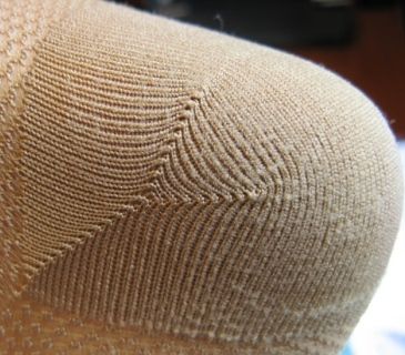 a close up view of the fabric on a hat