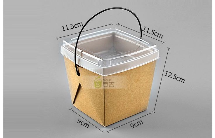 an image of a plastic container with measurements