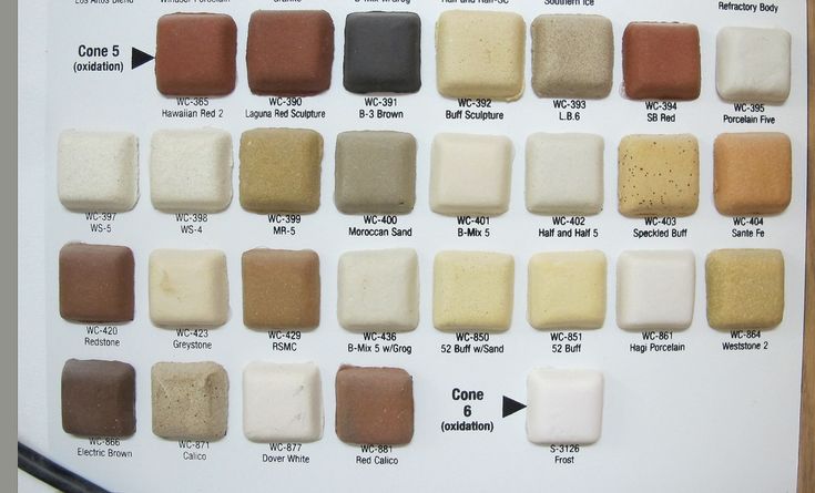 the color chart shows different shades of paint and how to use them in this project