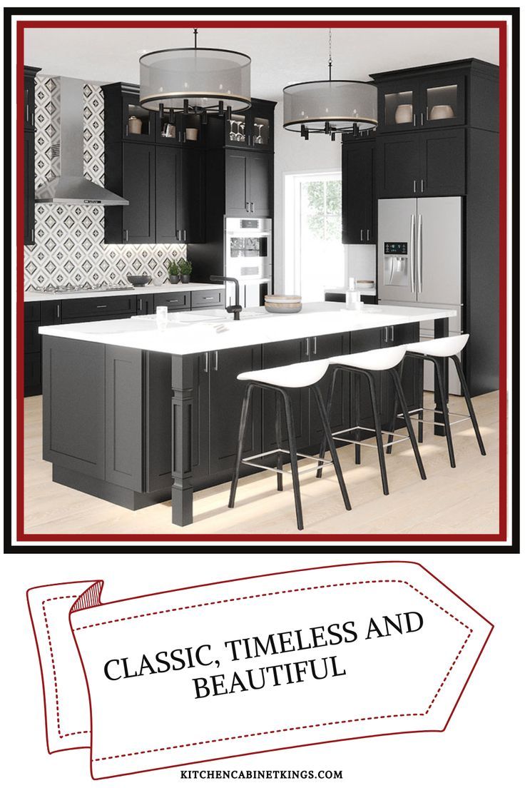 Classic, Timeless, and Beautiful Kitchen Kitchen Cabinet Kings, Rta Kitchen Cabinets, Kitchen Lamps, Kitchen Cabinet Colors, Kitchen Cabinets In Bathroom, Cabinet Colors, Beautiful Kitchens, Kitchen Renovation, Small Kitchen