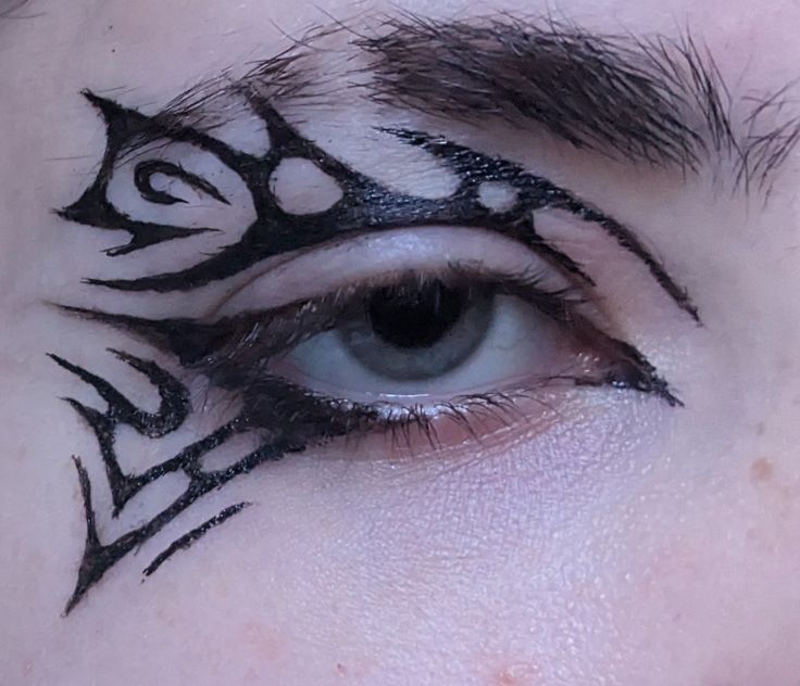 Punk Graphic Liner, Cybergoth Eyeliner, Gothic Graphic Eyeliner, Cybersigilism Eyeliner, Cyberpunk Eyeliner, Alt Graphic Liner, Fantasy Eyeliner, Goth Graphic Liner, Cybergoth Makeup