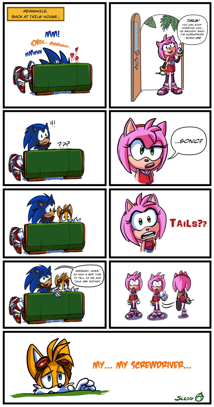 sonic the hedgehog comic strip about tails