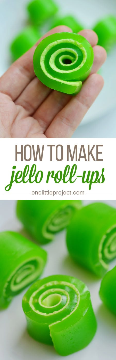 how to make jello roll - ups that are super easy and fun for kids