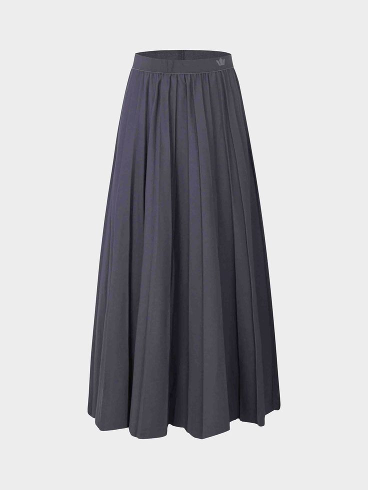 Enhance your wardrobe with our versatile Pleated Skirt 37"-Dark Grey. Perfect for both professional and casual settings, this skirt is a must-have for any fashion-forward individual. Fall Workwear Full Length Maxi Skirt, Fall Maxi Skirt For Workwear, Fall Workwear Full-length Maxi Skirt, Spring Workwear Pleated Full-length Skirt, Full-length Pleated Skirt For Spring Workwear, Spring Full Length Pleated Work Skirt, Spring Full-length Pleated Skirt For Work, Chic Full Length Pleated Skirt For Work, Fall Full Length Workwear Skirt