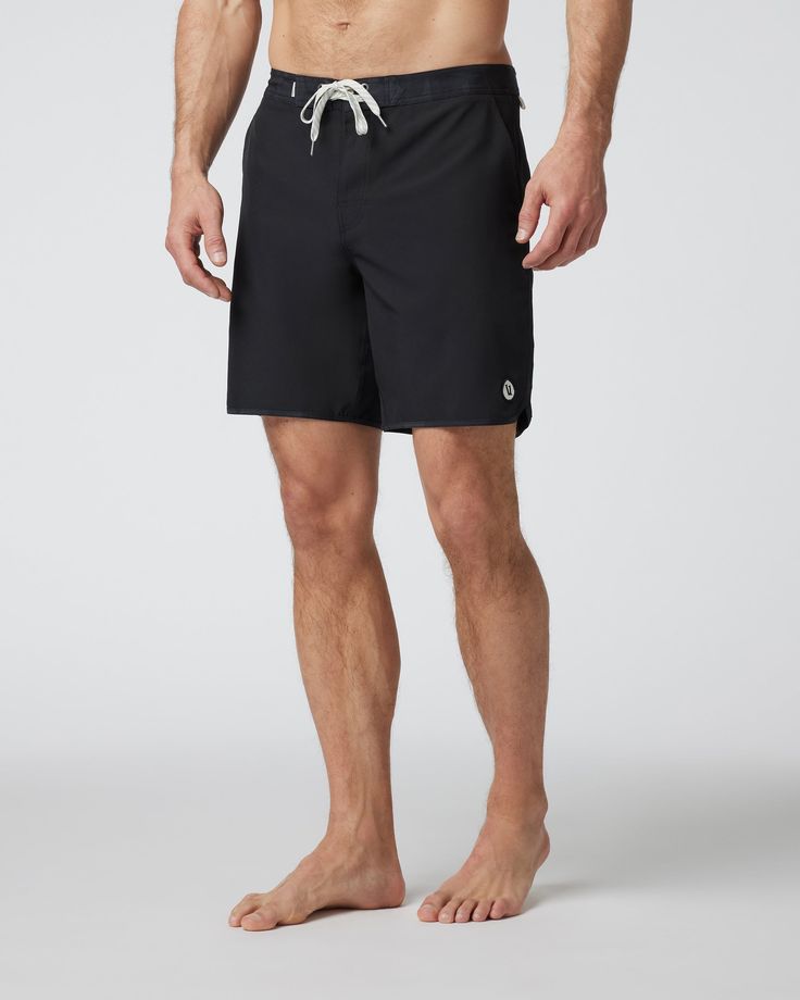 Built like everyday shorts and made partially with recycled materials, the Cruise Boardshorts in our VCycled™ fabric are your best piece to transition from water to life. With a scalloped leg and high-performance fit, these boardshorts were made with a nod to our Mother Ocean. | Vuori Cruise Boardshort | Black | 36 Vuori makes premium performance apparel inspired by the active Coastal California lifestyle; an integration of fitness, surf, sport, and art. Breaking down the boundaries of tradition Black Swim Trunks, Coastal California, California Lifestyle, California Coastal, Performance Outfit, Shopping Trip, Swim Trunks, S Models, Board Shorts