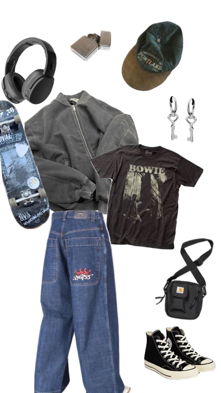 Skater Outfit Inspo Men, Cool Skater Outfits, Skatecore Aesthetic Outfits, Skater Academia Aesthetic, Skater School Outfits, Y2k Skater Grunge Outfits, Skater 2000s Fashion, Skater Astethic Outfits, Skater Fall Outfits