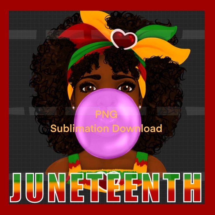 a digital painting of a woman with an afro hairdow holding a purple bubble