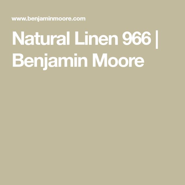 the natural line 666 / benjamin moore