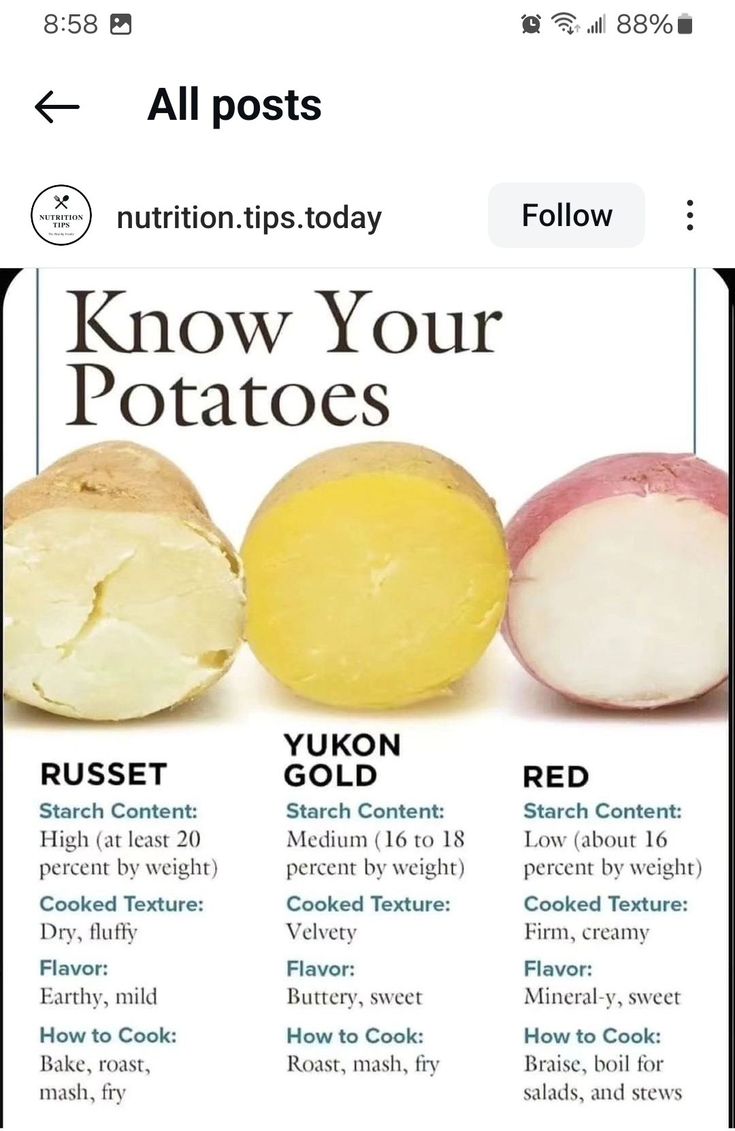 an image of potatoes with the words know your potatoes