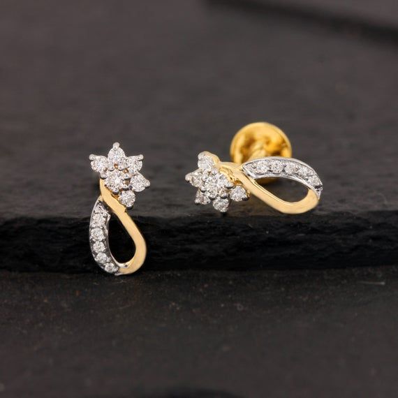 ⚫ This earrings made with natural diamonds in solid 14k yellow gold,⚫ Solid 14k Yellow Gold Stud Earrings Pave Diamond Jewelry⚫ Stud Earrings, Gold Earrings, Diamond Earrings, Fine Jewelry, Handmade Earrings⚫ Special customize for mother's day, Anniversary, Birthday Gift, Valentine, Mother's Day Christmas. ⚫ Item Details:Gross Weight:- 1.52 Grams14k Yellow Gold Weight:- 1.476 GramsDiamond Weight:- 0.22 Ct.Item Size:- 12 x 5 MMItem SKU:- AEOS-2008Please let us know if you required in other gemsto Dazzling Cluster Earrings With Diamond Accents For Anniversary, Dazzling Diamond Cluster Earrings For Anniversary, Dazzling Diamond Accent Cluster Earrings For Anniversary, Fine Jewelry Diamond Earrings With Halo Design For Wedding, Gold Diamond Cluster Earrings For Formal Occasions, Gold Diamond Cluster Earrings For Formal Events, Diamond Wedding Earrings With Halo Design, Gold Diamond Cut Bridal Earrings For Formal Occasions, Yellow Gold Drop Earrings For Bridal Celebration