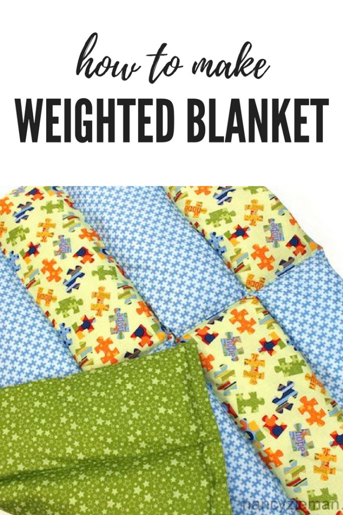 how to make a weighted blanket with the instructions for making an easy, quick and stylish quilt