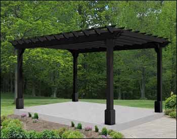 an outdoor gazebo in the middle of a park