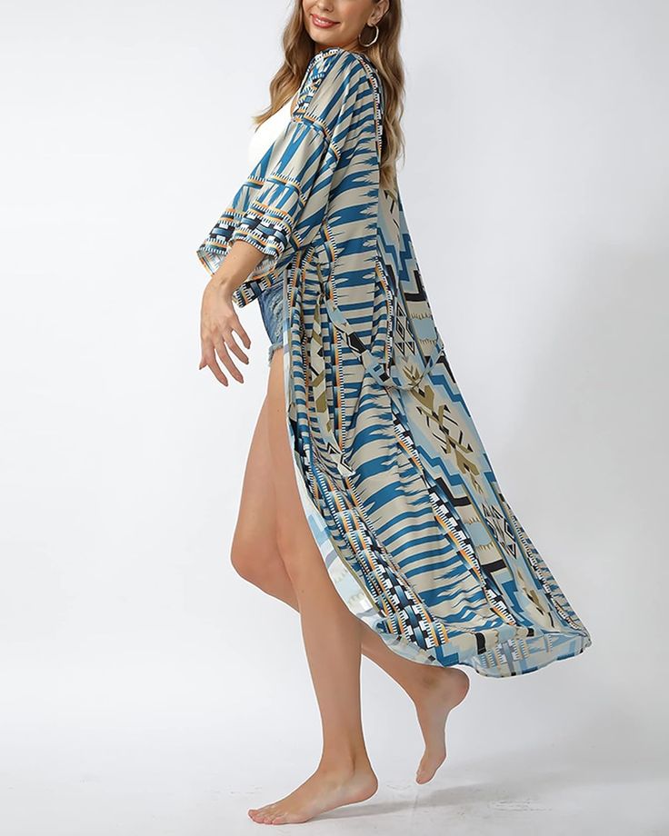 This gorgeous light-weight kimono is a must have! It's perfect for any occasion - music festival, beach cover-up, girls' night out - you name it! Ships quickly from our Portland, OR studio. Made of 100% cotton. Includes optional waist tie.ONE SIZE FITS MOST: 54" (L), 30" (W), 11" (Sleeve)Recommended Care Instructions: Hand wash or wash on delicate and hang to dry. Please read our shop policies prior to purchase. We are a women-owned small business and appreciate your support! All orders are prin Fashion Kimono, Kimono Duster, Beach Covers, Kimono Fashion, Girls Night Out, Shop Policies, Name It, Waist Tie, Girls Night