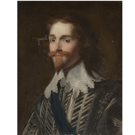 an old painting of a man with a mustache