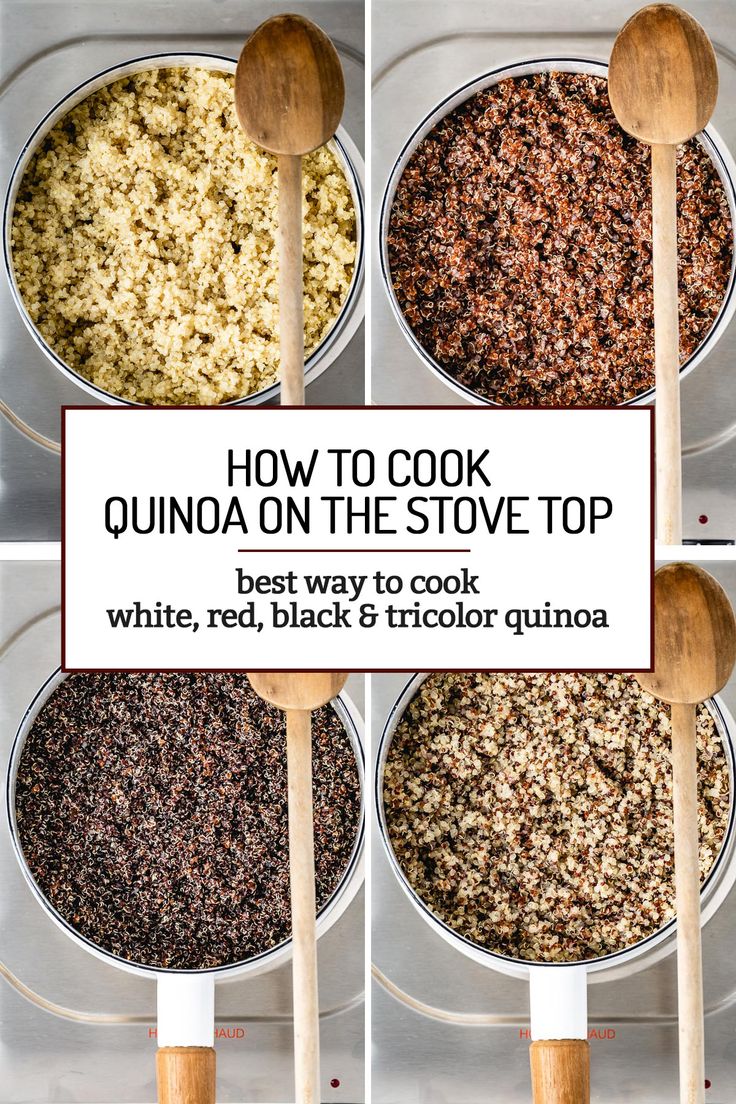 how to cook quinoa on the stove top best way to cook white, red, black & tricolor quinoa