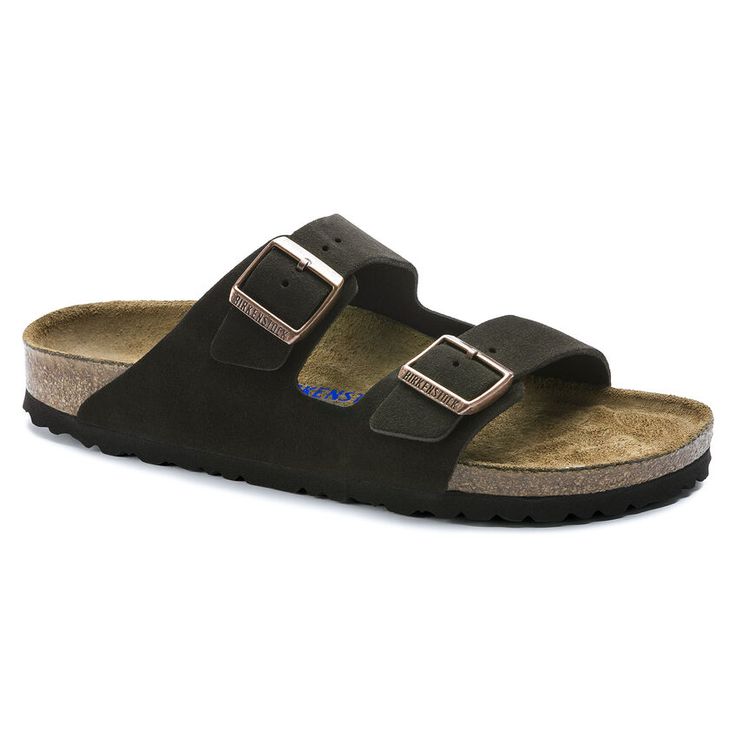 The often imitated, never duplicated, category-defining, two-strap wonder from Birkenstock. A comfort legend and a fashion staple. With adjustable straps and a magical cork footbed that conforms to the shape of your foot, a truly custom fit is as effortless as the classic design.Features Heel shape: flat;  Suede  a soft and flexible leather with light surface nap;  Soft Footbed - Contoured cork footbed conforms to the shape of your foot and features pronounced arch support with an extra layer of Birkenstock Mocha, Mocha Birkenstock, Seattle Fall, Medium Jeans, Soft Sandals, Birkenstock Boston Shearling, Boston Shearling, Wishlist 2022, Birkenstock Sandals Arizona