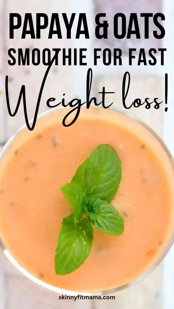 Papaya Oatmeal Smoothie For Weight Loss - Skinny Fit Mama Oatmeal Shake, High Fiber Smoothies, Oats Smoothie, Papaya Recipes, Smoothie Benefits, Papaya Smoothie, Oatmeal Smoothie, Oatmeal Smoothie Recipes, Oat Smoothie