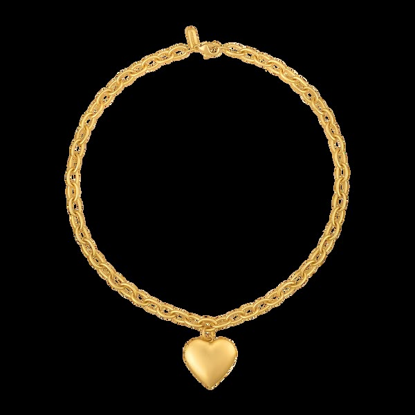 Heart of Gold Necklace Gold-tone Heart-shaped Necklace With Gold Chain, Gold-tone Heart Shaped Necklace With Gold Chain, Gold-tone Heart Necklace With Gold Chain, Gold Heart-shaped Brass Charm Necklace, Gold Brass Necklace With Heart Charm, Heart Shaped Brass Necklaces, Gold Heart Charm Necklace In Brass, Everyday Gold Heart Necklace With Chain, Vintage Gold Heart Chain Necklace