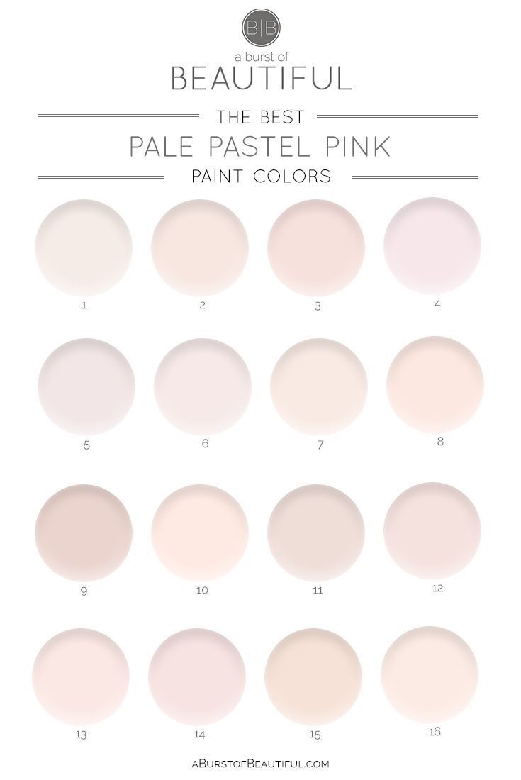 the best pale pastel pink paint colors